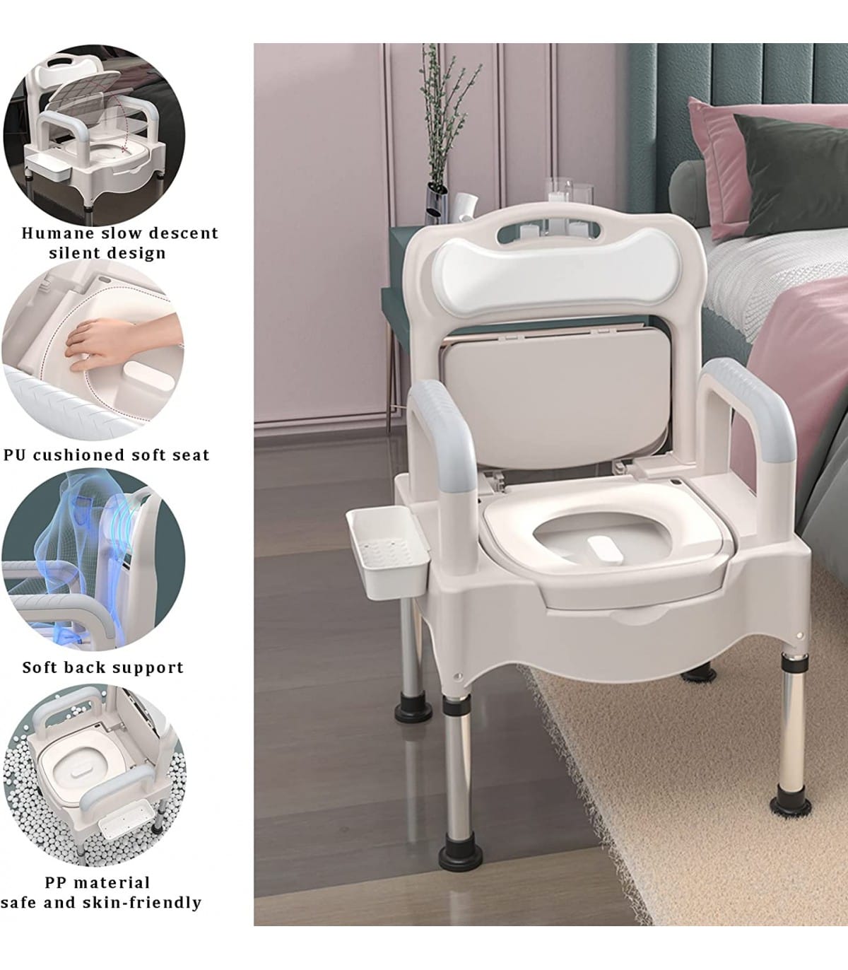 Scaun Cu Toaleta Pentru Persoane Supraponderale Dr Happy JLC00601 