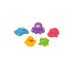 Set 5 jucării de baie Akuku A0363 Multicolor – sigure, colorate, fără BPA