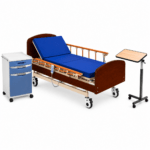 Pat Spital Electric Dr. Happy JL8102 cu Saltea 10 cm, Masă și Noptieră