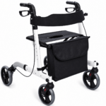 Rolator cu 4 roti cu Inaltime Reglabilia, Cos Cumaparaturi si Sisteme de Franare si Blocare Roti Dr. Happy JLW00102L
